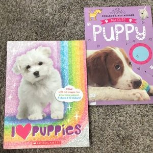 Two dog books my cute puppy and I love puppy’s.They are cute books.